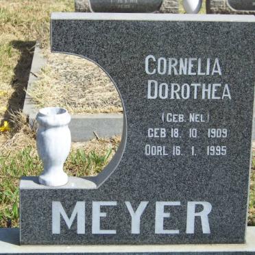 MEYER Cornelia Dorothea nee NEL 1909-1995