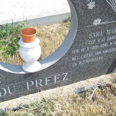 PREEZ Casparus, du 1910-1983 &amp; Sara Maria V.D. SANDT 1919-2004 _2