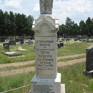 RENSBURG Martha Margaretha, van nee BOSMAN -1946