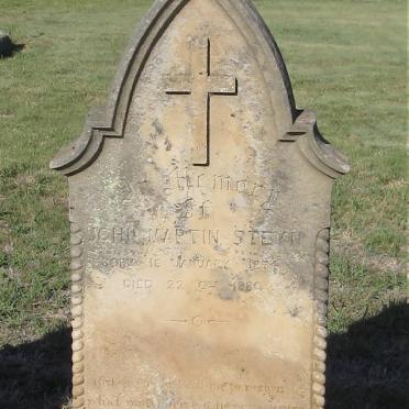 STEYN John Martin 1874-1880