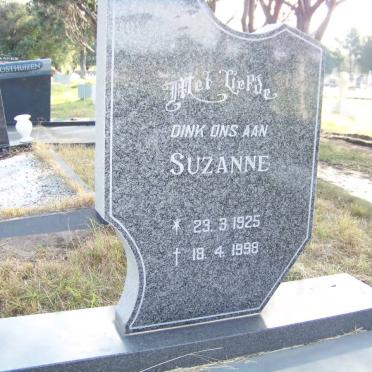 SWART Suzanne 1925-1998