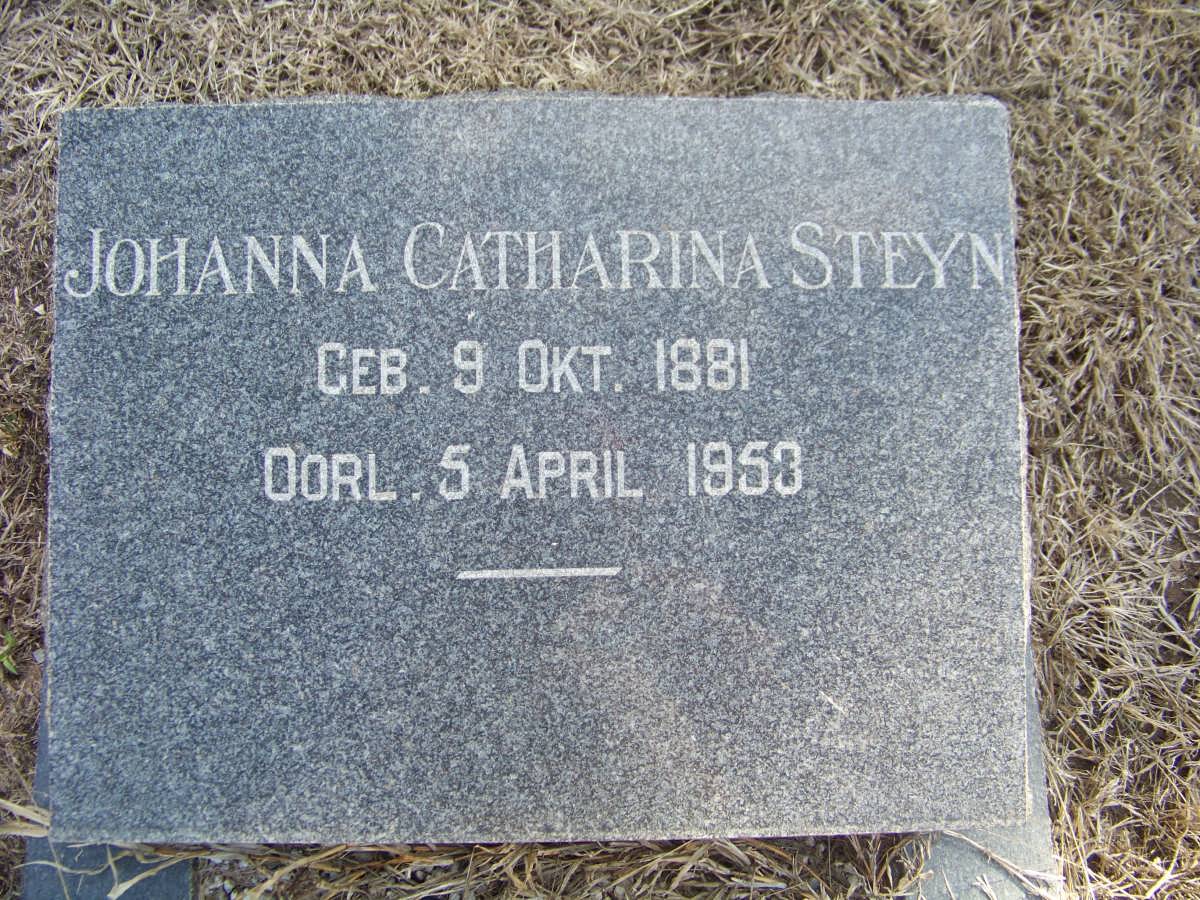 STEYN Johanna Catharina 1881-1953