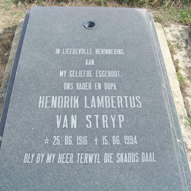 STRYP Hendrik Lambertus, van 1916-1994