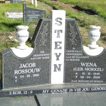 STEYN Jacob Rossouw 1950- &amp; Wena MORKEL 1948-2000
