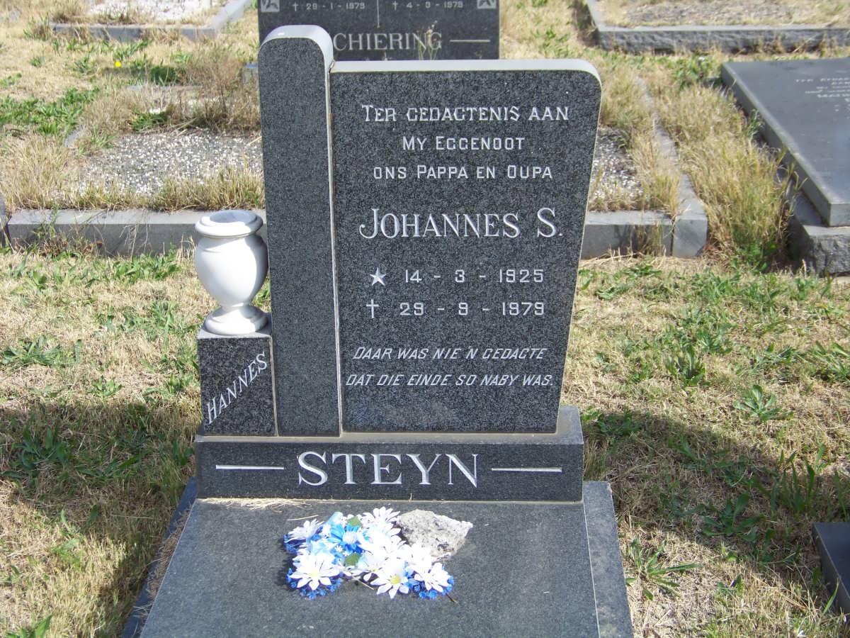 STEYN Johannes S. 1925-1979