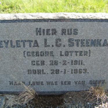 STEENKAMP Heyletta L.C. nee LOTTER 1911-1963