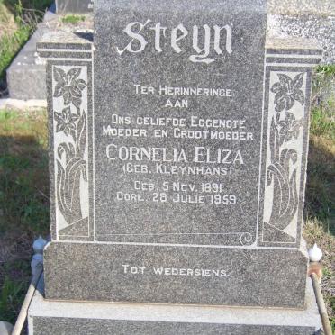 STEYN Cornelia Eliza nee KLEYNHANS 1891-1959