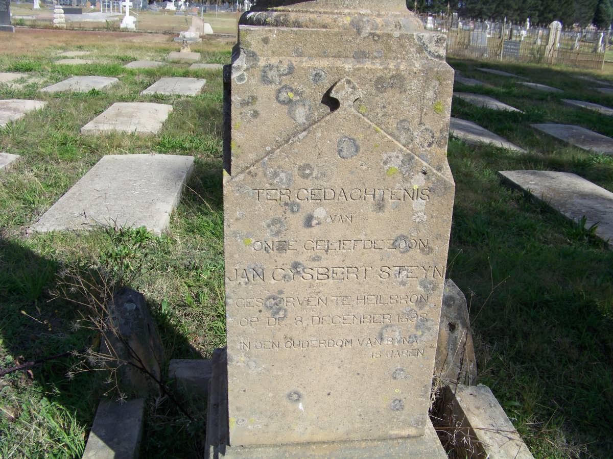 STEYN Jan Gysbert -1898