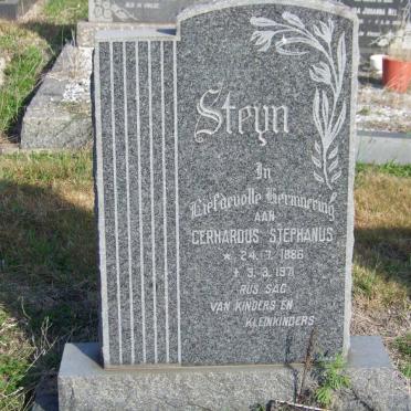 STEYN Gerhardus Stephanus 1886-1971