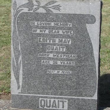 QUAIT Edith May nee WESTMAN