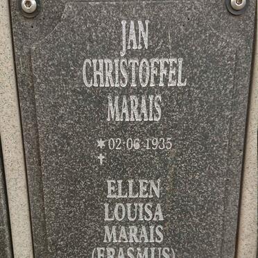 MARAIS Jan Christoffel 1935- &amp; Ellen Louisa ERASMUS 1937-