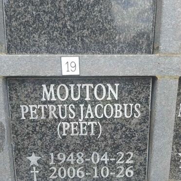 MOUTON Petrus Jacobus 1948-2006