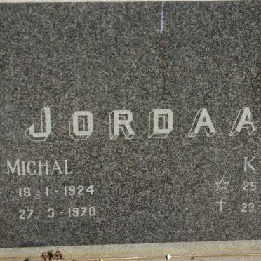 JORDAAN Michal 1924-1970 &amp; Kobie 1930-2006