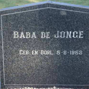 JONGE Baba, de -1958