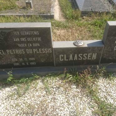 CLAASSEN Sarel Petrus du Plessis 1900-1983 &amp; Catherine Maria BERRY 1904-1982