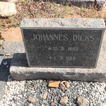 DICKS Johannes 1889-1959