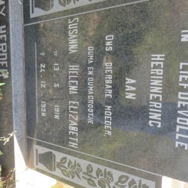 ERASMUS Barend Johannes 1912-1977 &amp; Susanna Helena Elizabeth 1918-1998