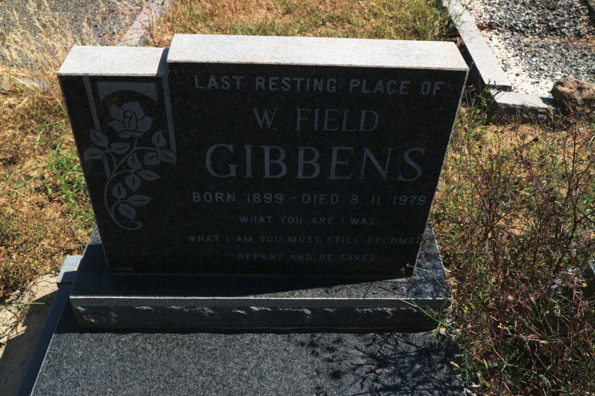 GIBBENS W. Field 1899-1979
