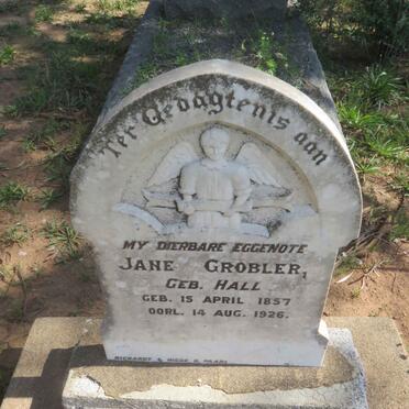 GROBLER Jane nee HALL 1857-1926