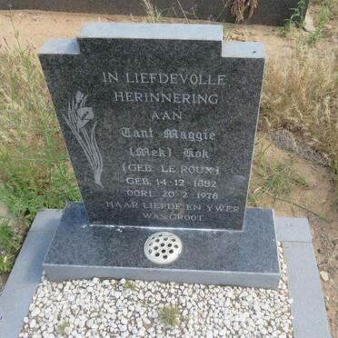 KOK Maggie nee LE ROUX 1882-1978