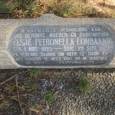 LOMBAARD Elsjé Petronella 1893-1987