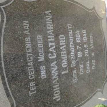 LOMBARD Johanna Catharina nee BEZUIDENHOUT 1864-1948