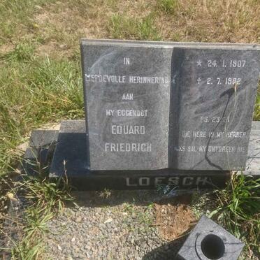 LOESCH Eduard Friedrich 1907-1982