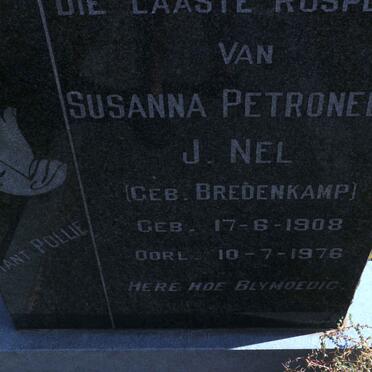 NEL Susanna Petronella J. nee BREDENKAMP 1908-1976