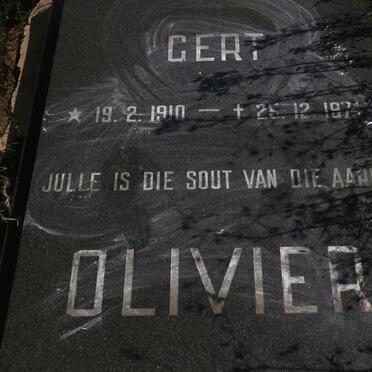 OLIVIER Gert 1910-1974