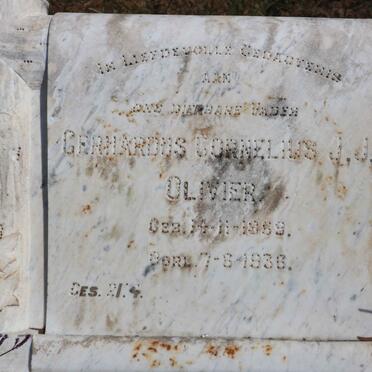OLIVIER Gerhardus Cornelius J.J. 1859-1936