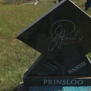 PRINSLOO Hansie 1911-1974