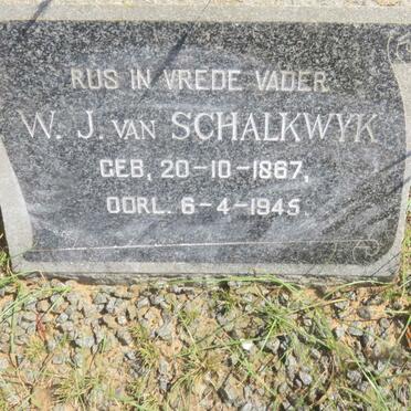 SCHALKWYK W.J., van 1867-1945