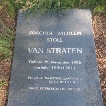 STRATEN Joachim Wilhelm Stoll, van 1936-2011