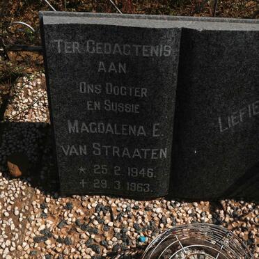 STRAATEN Magdalena E., van 1946-1963