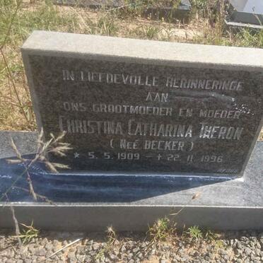 THERON Christina Catharina nee BECKER 1909-1996