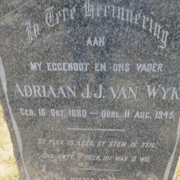 WYK Adriaan J.J., van 1880-1945
