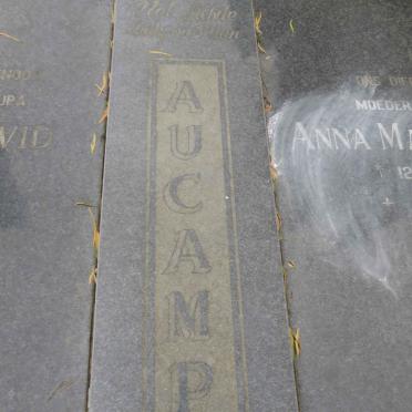AUCAMP Carel David 1920-1989 &amp; Anna Magdalena 1913-