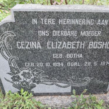 BOSHOFF Gezina Elizabeth nee BOTHA 1894-1974