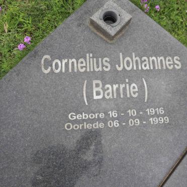 BARNARD Cornelius Johannes 1916-1999 &amp; Anna Christina 1920-1999