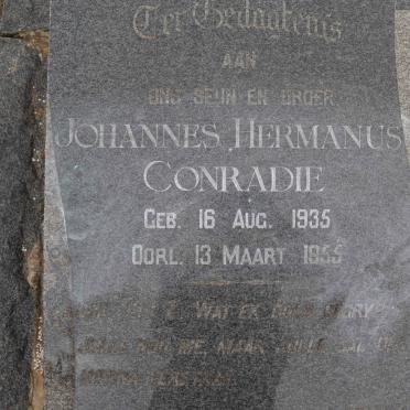 CONRADIE Johannes Hermanus 1935-1955