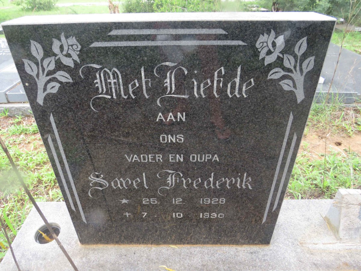 HERBST Sarel Frederick 1928-1990