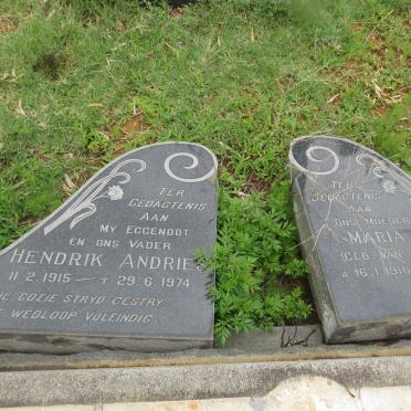 KOTZE Hendrik Andries 1915-1974 &amp; Maria J.B. VAN JAARSVELD 1916-1994