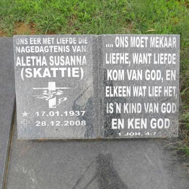 MAREE Johannes Petrus 1931- &amp; Aletha Susanna 1937-2008 