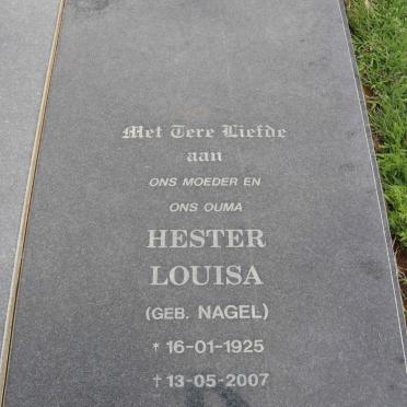 NAGEL Okkert Rudolph Hertzog 1918-2000 &amp; Hester Louisa NAGEL 1925-2007 