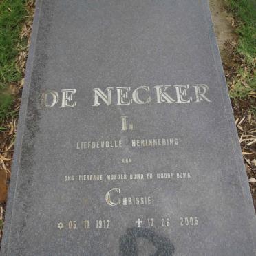 NECKER Chrissie, de 1917-2005