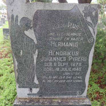 PYPERS Hermanus Hendrikus Johannes 1879-1940