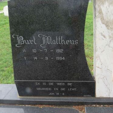 SCHALKWYK Burt Mattheus, van 1912-1994