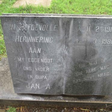SCHYFF Jan A., v.d. 1912-1986