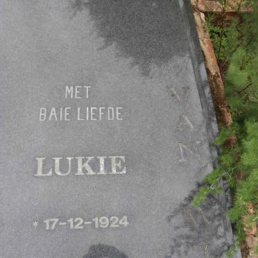 WIJK Lukie, van 1924-2000