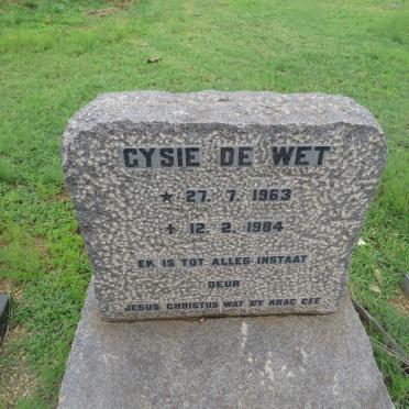 WET Gysie, de 1963-1984